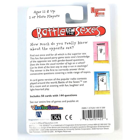 Battle of the Sexes - University Games by Imagination Entertainment Made in usa - Picture 2 of 6